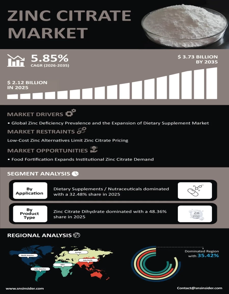 Zinc Citrate Market Infographic
