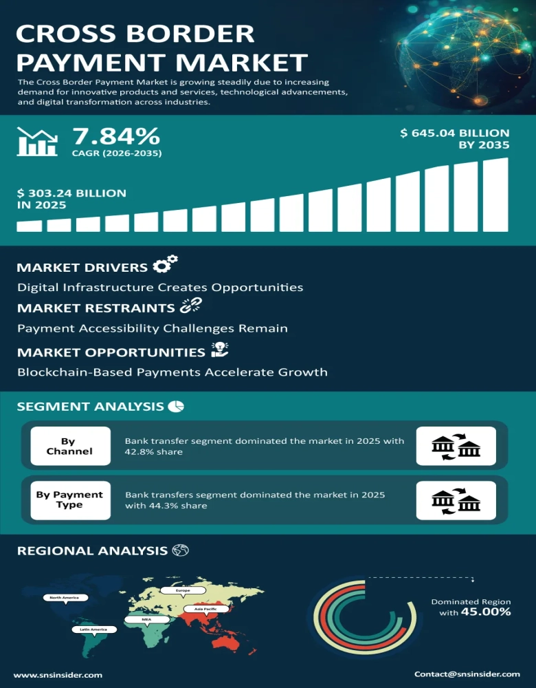 Cross-Border Payment Market Infographic