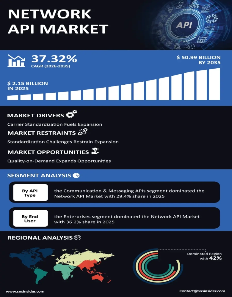 Network API Market Infographic