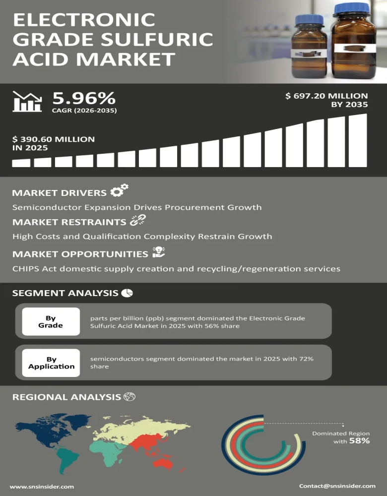 Electronic Grade Sulfuric Acid Market Infographic