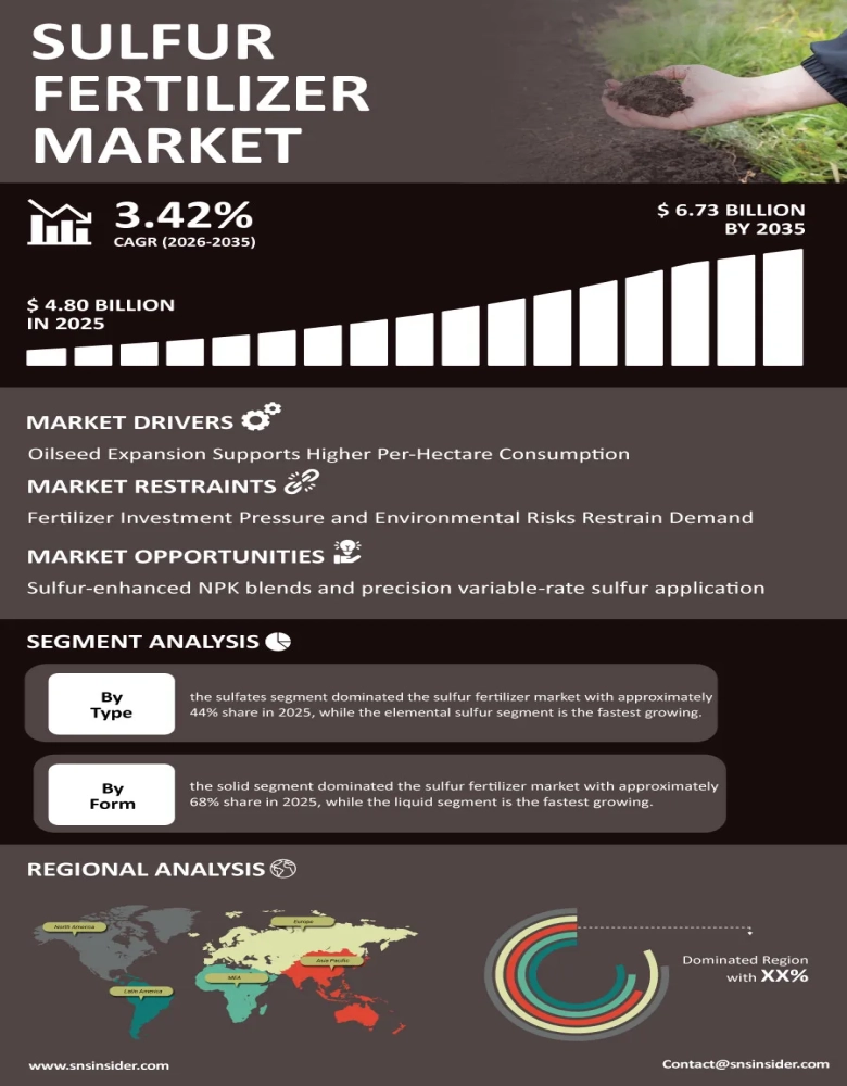 Sulfur Fertilizer Market Infographic