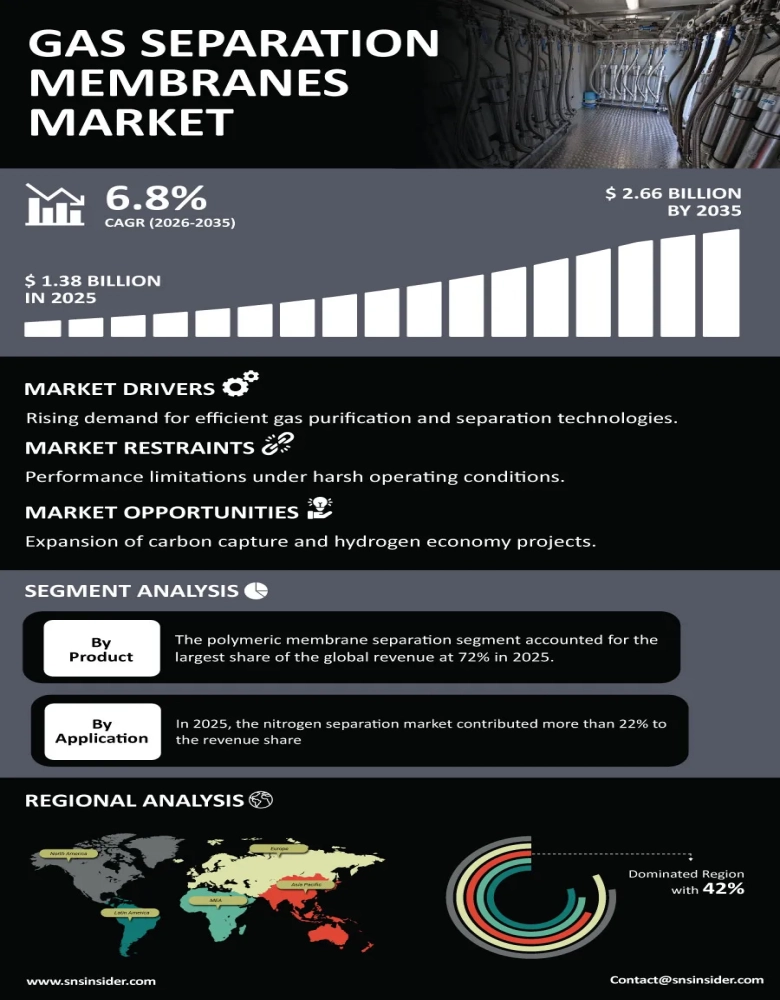 Gas Separation Membranes Market Infographic