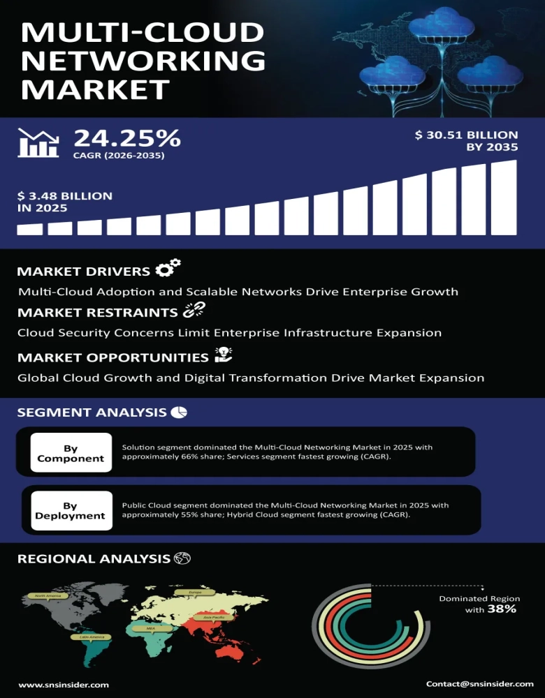 Multi-Cloud Networking Market Infographic