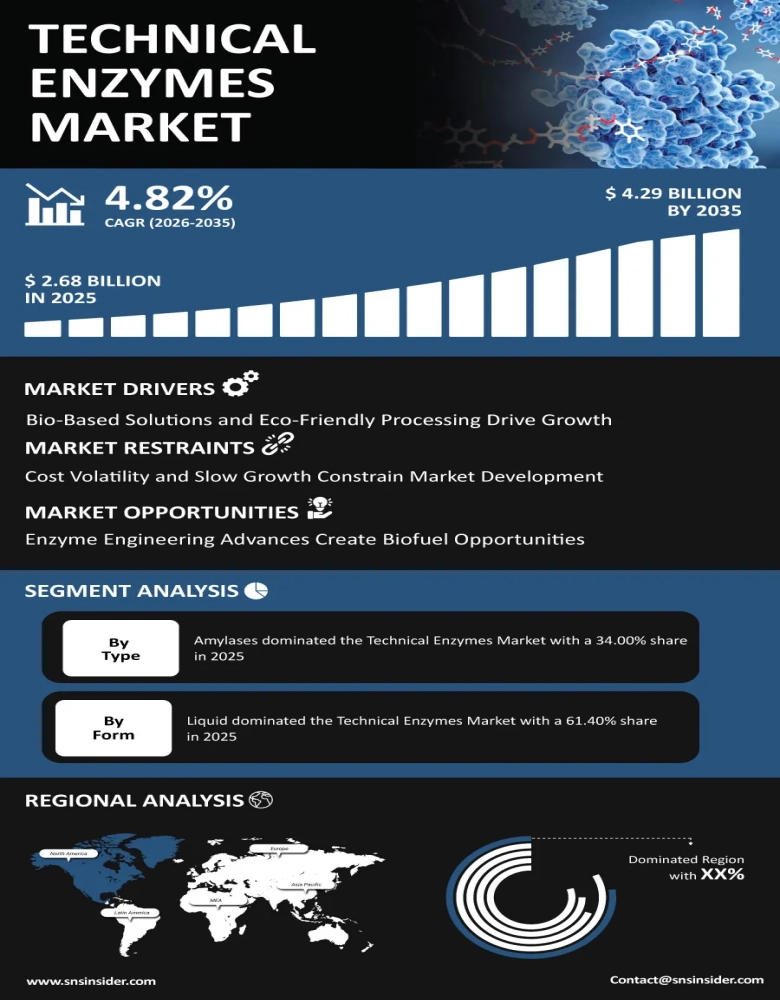 Technical Enzymes Market Infographic