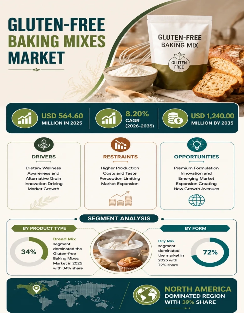 Gluten-free Baking Mixes Market Infographic