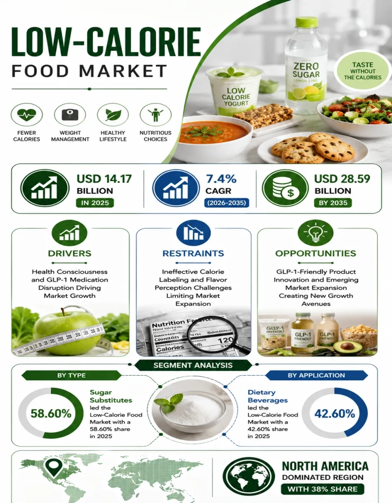 Low-Calorie Food Market Infographic