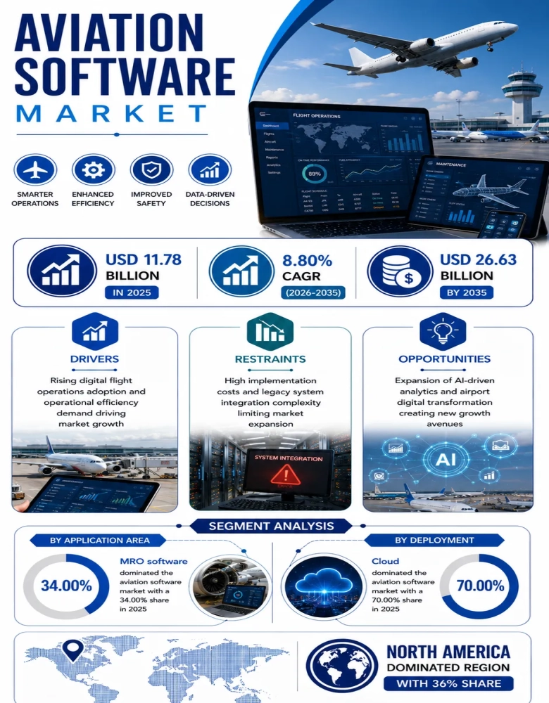 Aviation Software Market Infographic