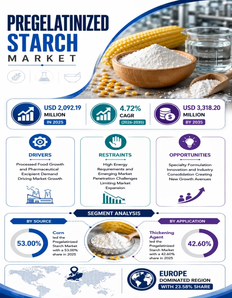 Pregelatinized Starch Market Insights