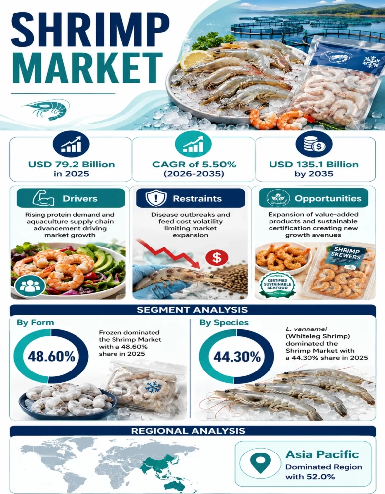 Shrimp Market Infographic