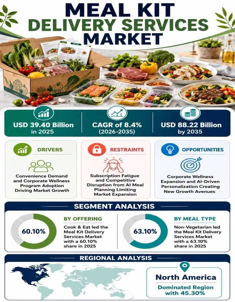 Meal Kit Delivery Services Market Infographic