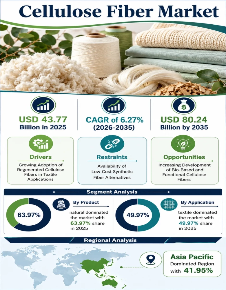 Cellulose Fiber Market Infographic