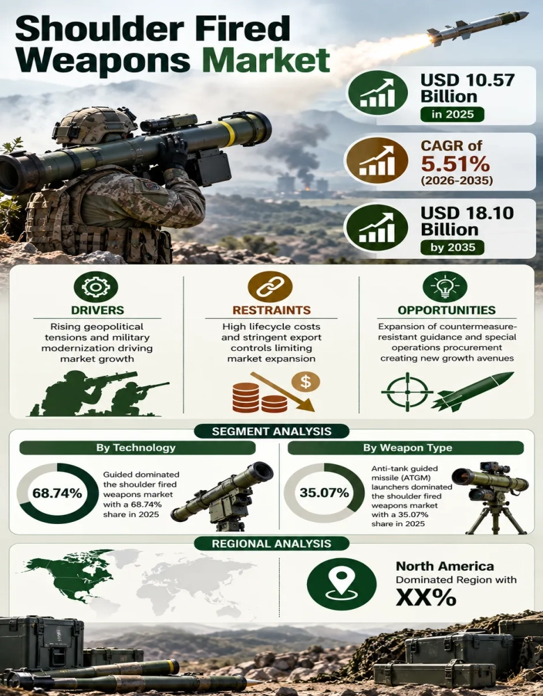 Shoulder Fired Weapons Market Infographic