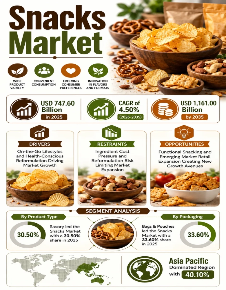 Snacks Market Infographic