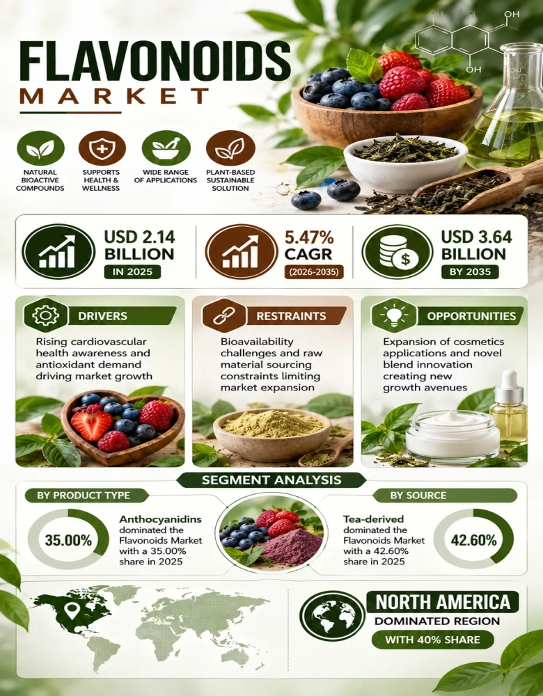 Flavonoids Market Infographic