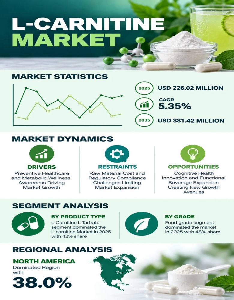 L-carnitine Market Infographic