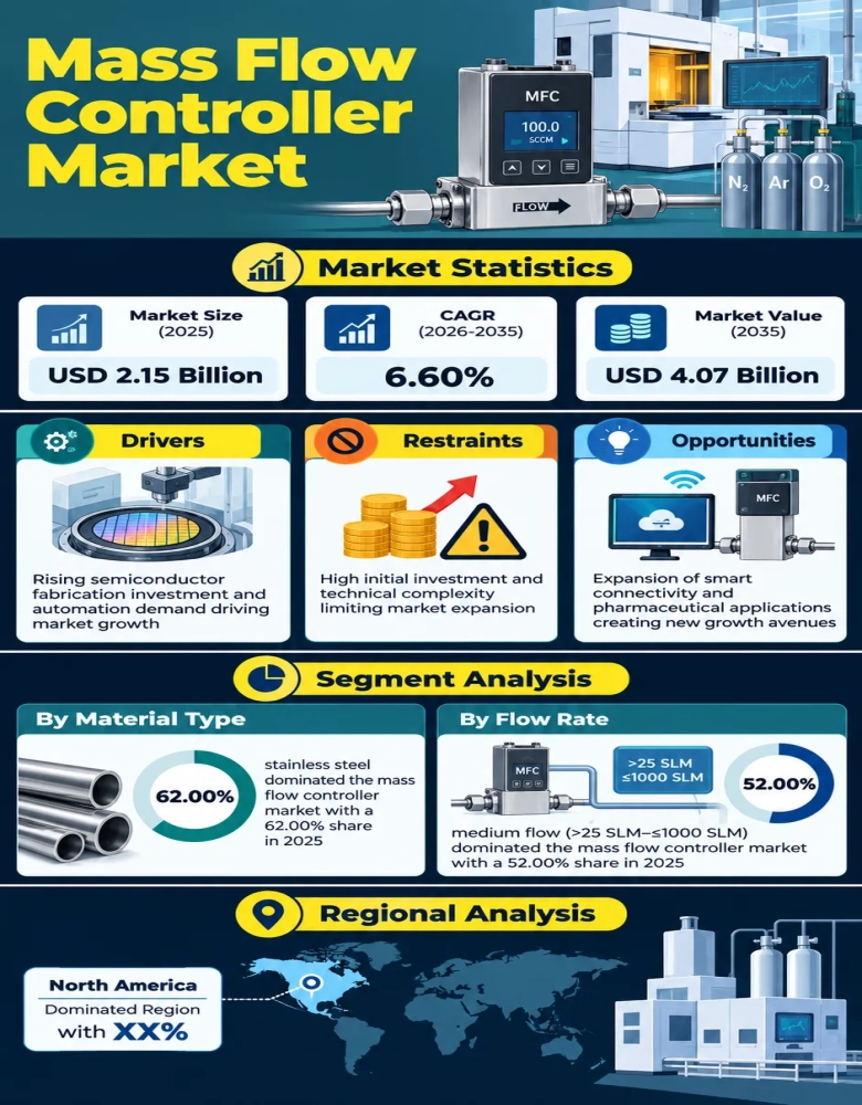 Mass Flow Controller Market Infographic