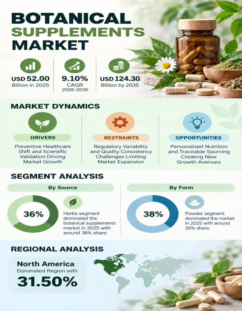 Botanical Supplements Market Infographic
