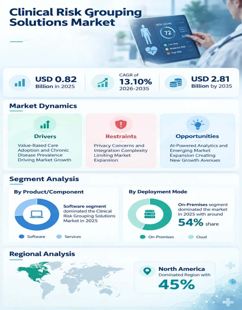 Clinical Risk Grouping Solutions Market Infographic