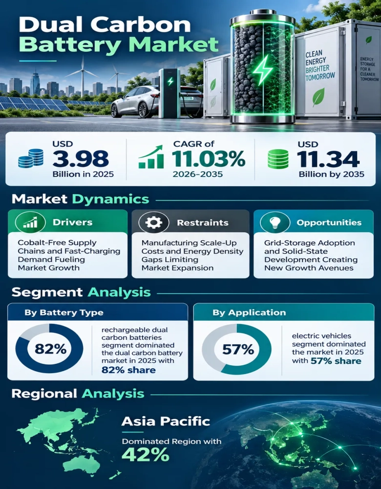 Dual Carbon Battery Market Infographic