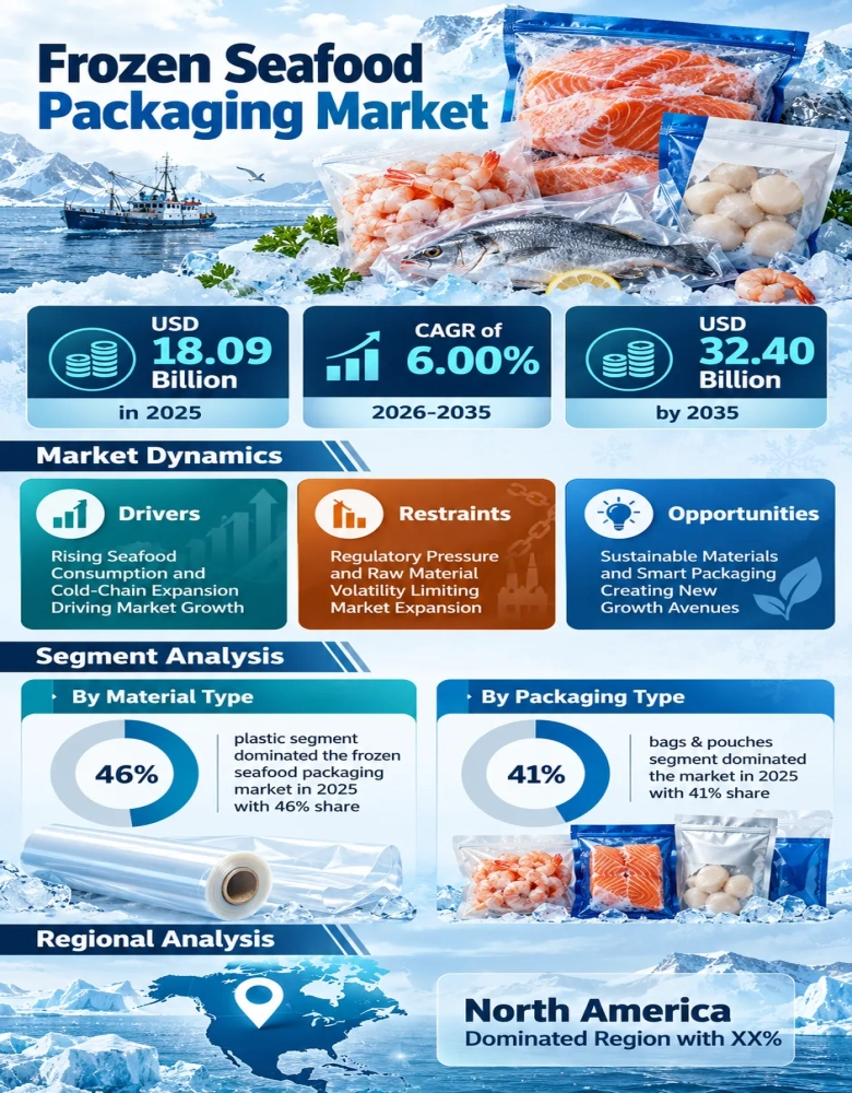 Frozen Seafood Packaging Market Infographic
