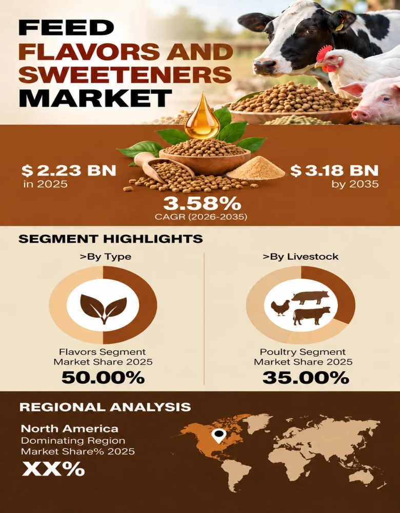 Feed Flavors and Sweeteners Market Infographic