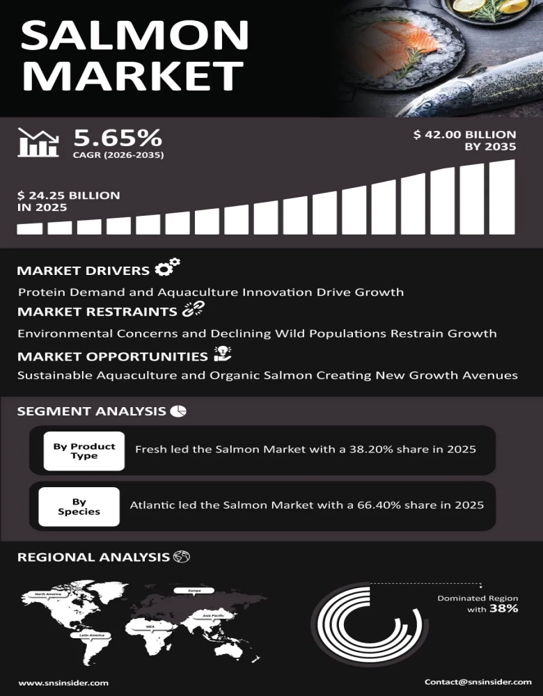 Salmon Market Infographic