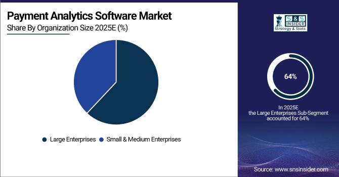 Payment Analytics Software Market Share by Organization Size