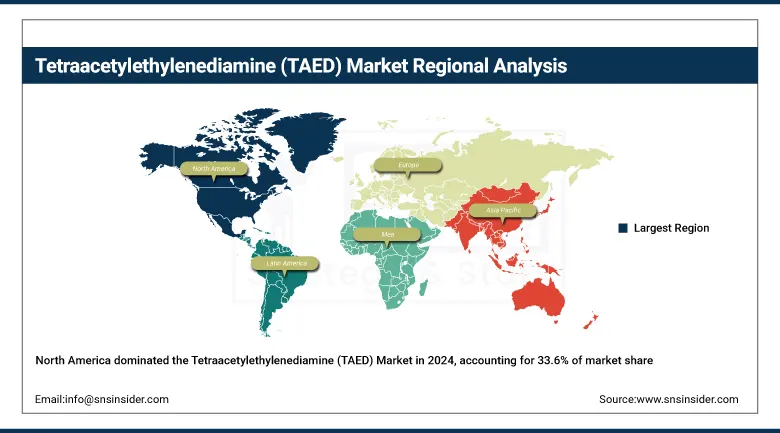 Tetraacetylethylenediamine (TAED) Market Share By Region