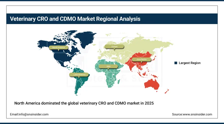 Veterinary CRO and CDMO Market Share By Region