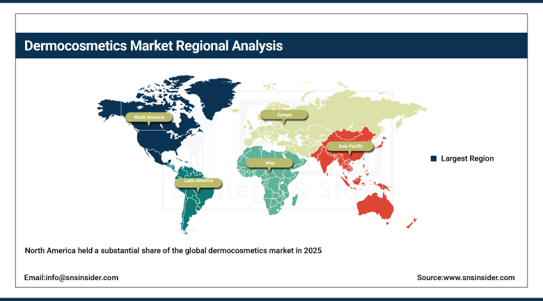 Dermocosmetics Market Share by Region