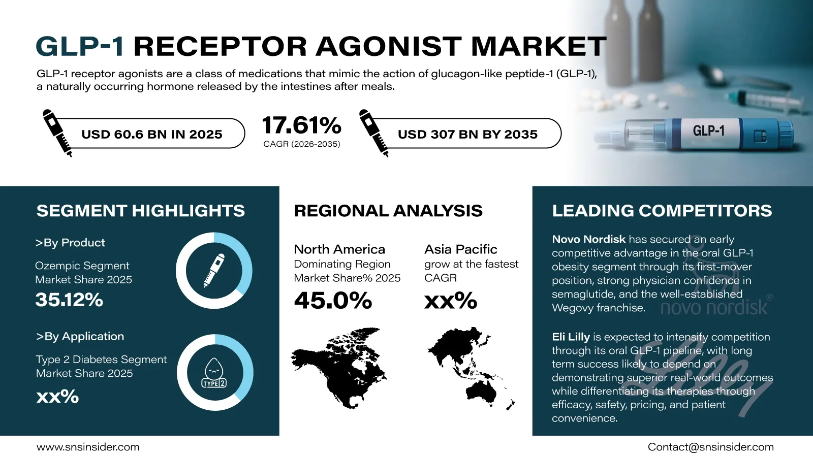 GLP-1 Receptor Agonist Market Infographic