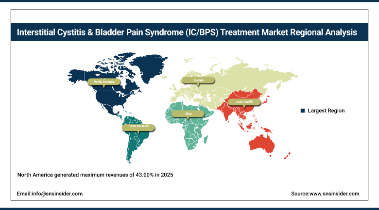 Interstitial Cystitis & Bladder Pain Syndrome Treatment Market Share by Region