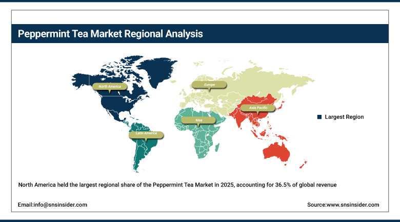 Peppermint Tea Market Share by Region